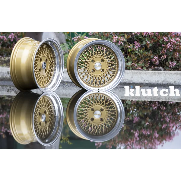 Klutch SL1 15x8,5 ET17 4x100 Gold w/ Machined Lip